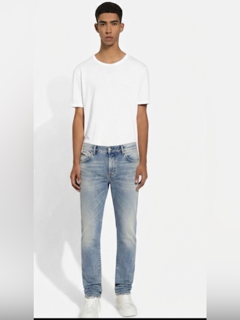 Dolce & Gabbana Men's Light Wash Stretch Skinny Jeans IT 50 / US 33-34
